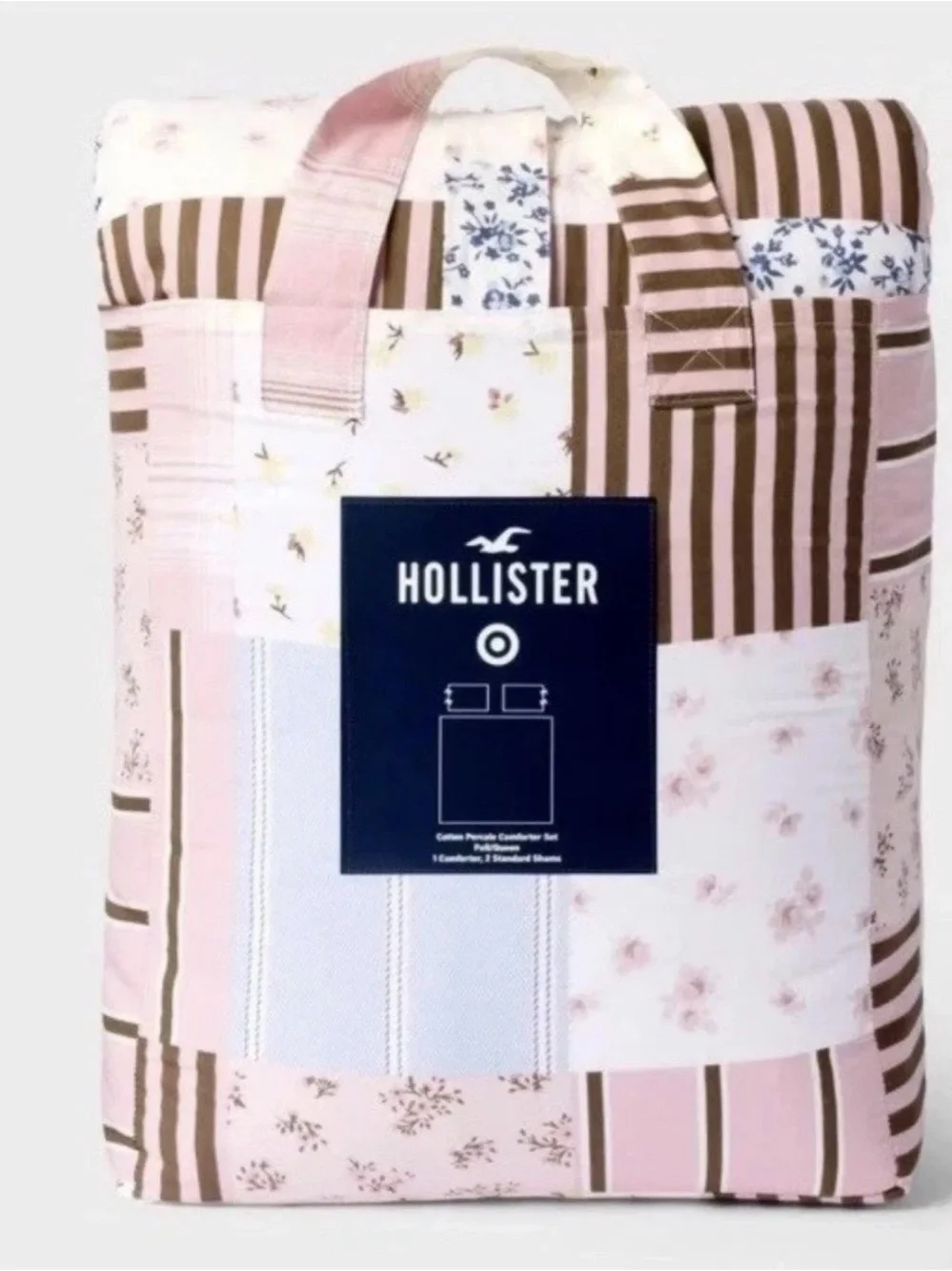 Full/Queen Percale Patchwork Comforter Set from The Hollister Collection Target
